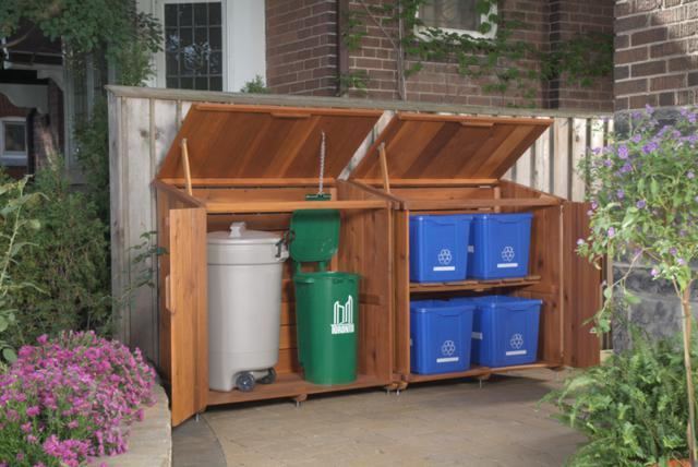 Recycling Bin Sheds, Trash Shed Kits, DIY Garbage Can Storage